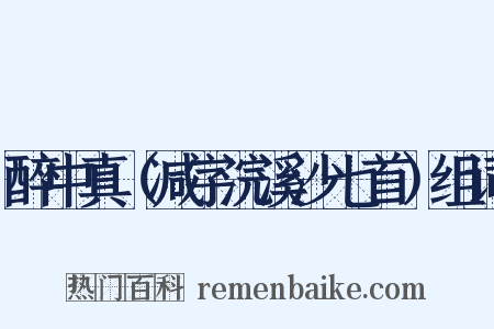 醉中真（减字浣溪沙七首）组词是什么意思的图片